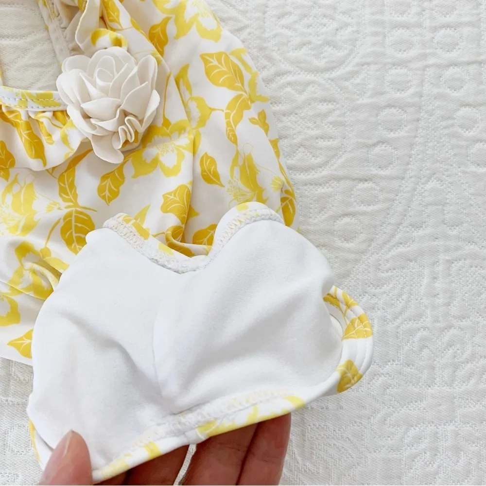 Janie and Jack Floral Ruffle‎ One Piece Swimsuit